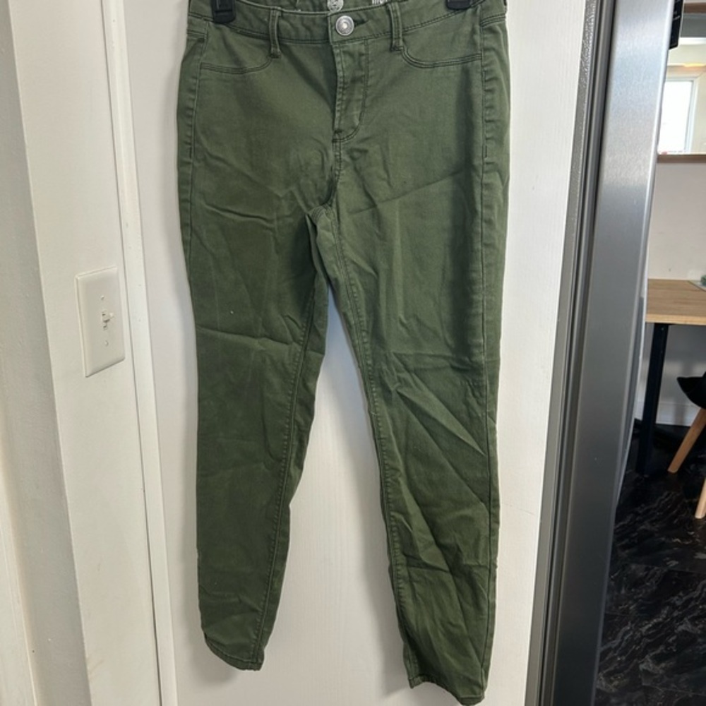 SO Women's Skinny Jeans - Olive Green